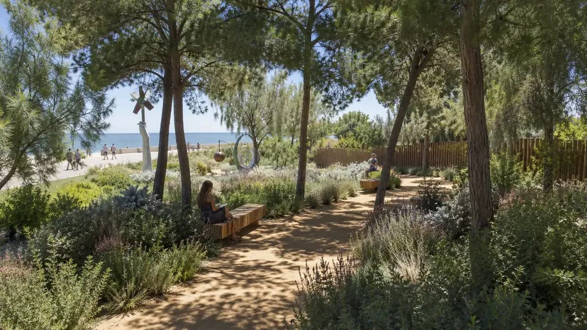 Quinn Botanical Art park in Castelldefels